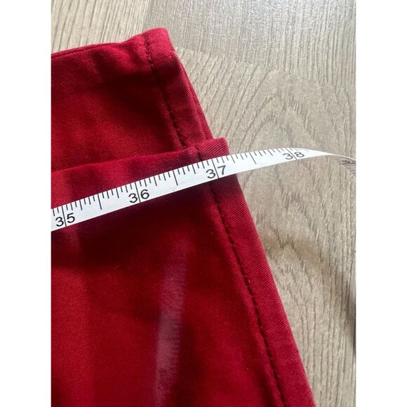 True Religion Swarovski Crystals Logo Leggings Red Skinny Jeans Size 26 - Picture 10 of 11